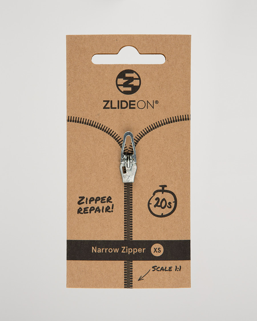 Heren | Kledingverzorging | ZlideOn | Narrow Zipper Silver XS