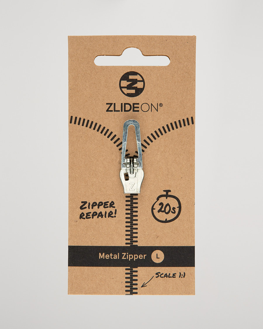 Heren | Kledingverzorging | ZlideOn | Normal Metal Zipper Silver L