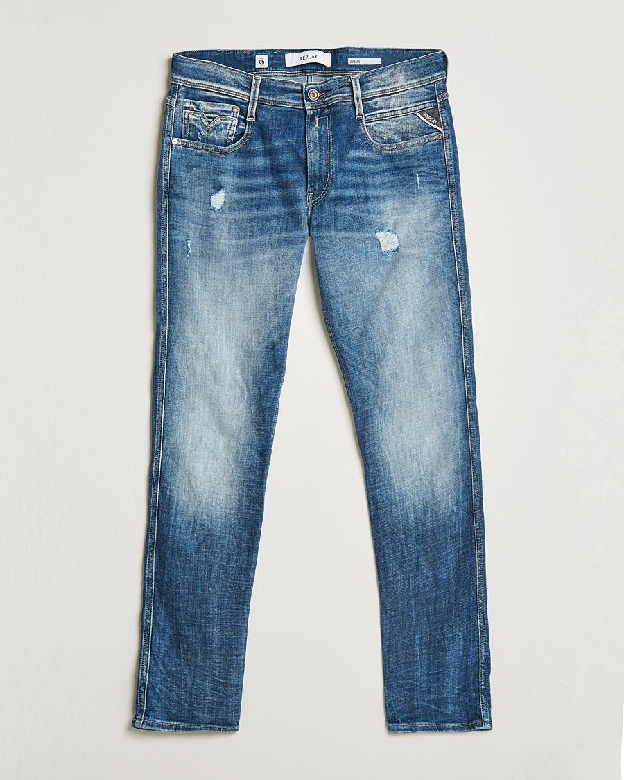 Heren | Jeans | Replay | Anbass 5 Years Wash Jeans Light Blue