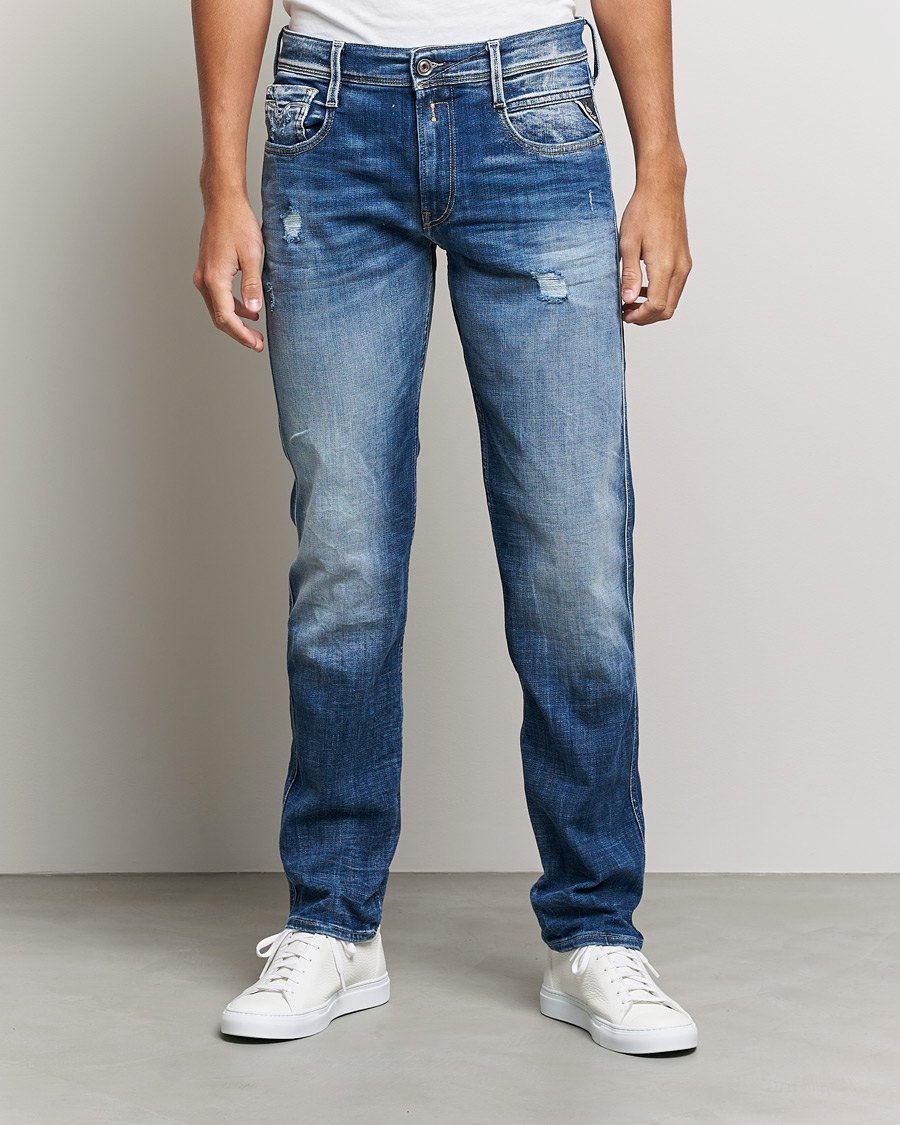 Heren | Jeans | Replay | Anbass 5 Years Wash Jeans Light Blue