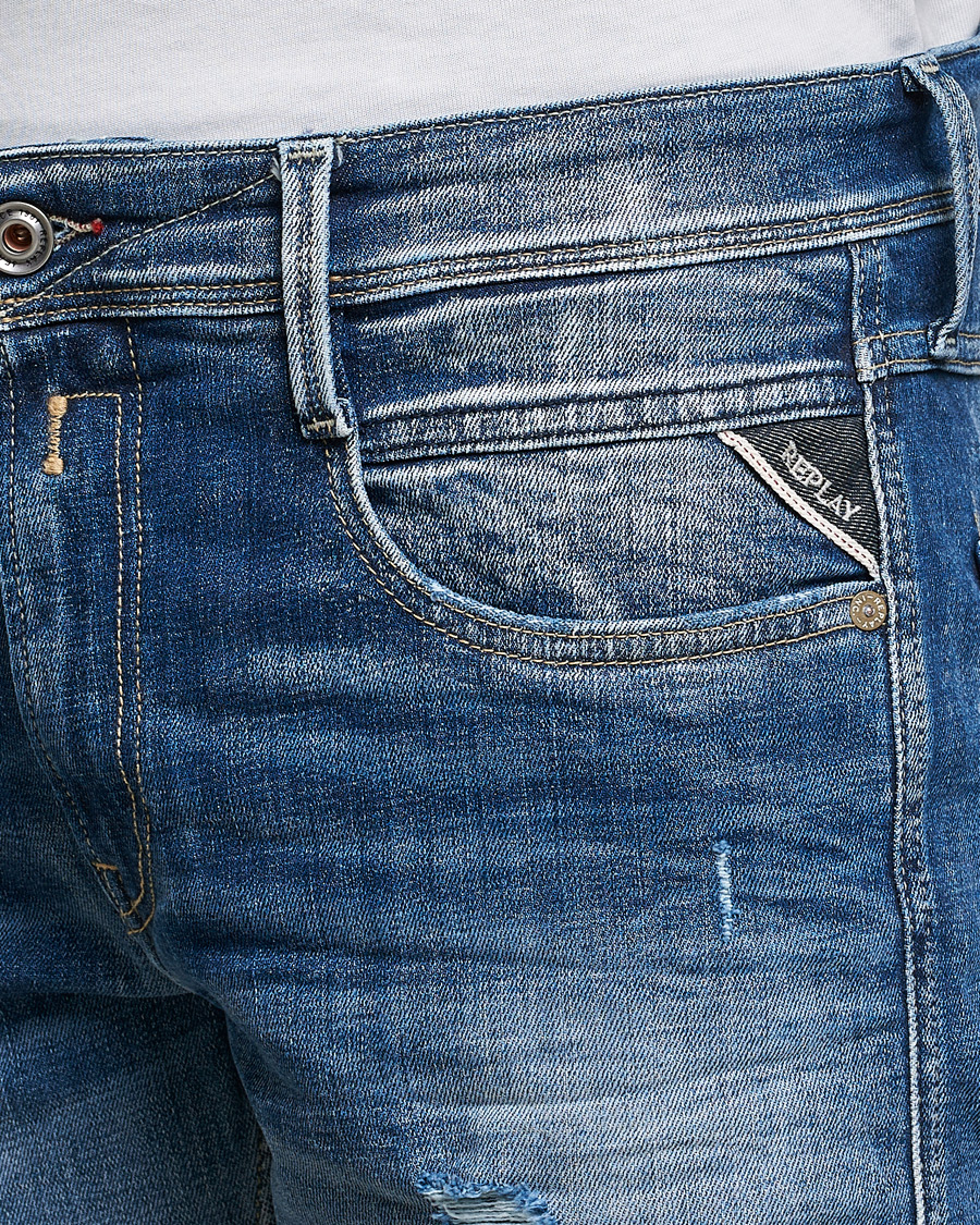 Heren | Jeans | Replay | Anbass 5 Years Wash Jeans Light Blue