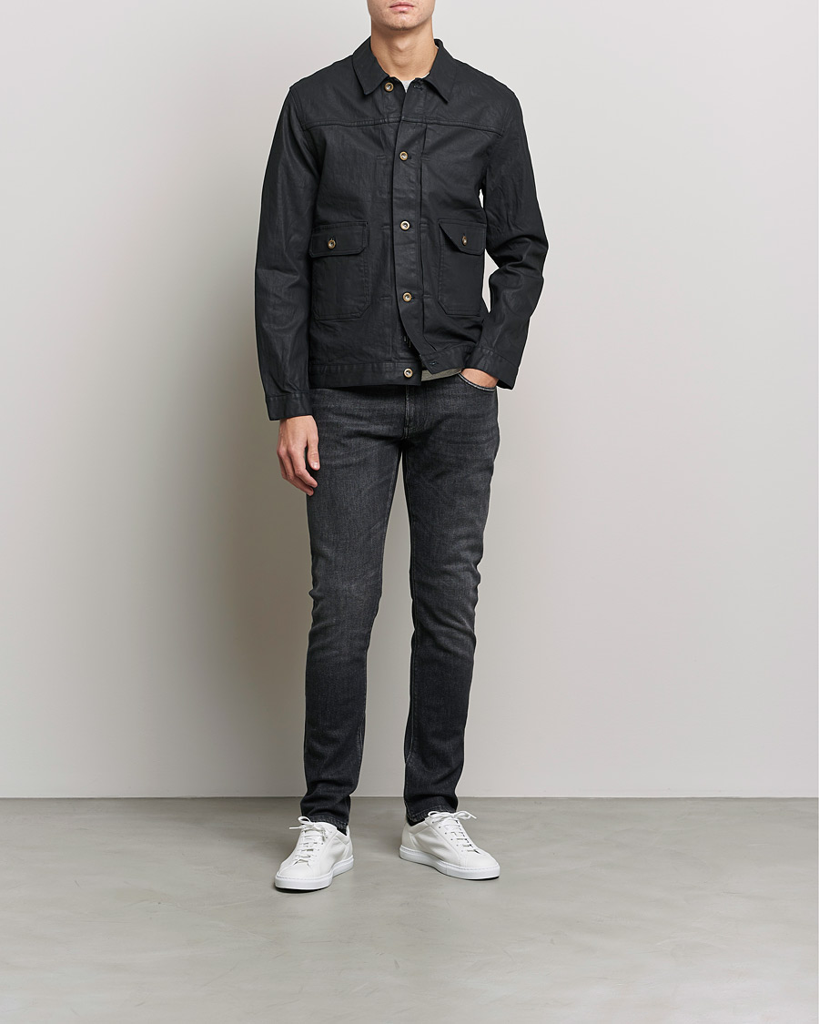 Homme | Manteaux Et Vestes | Replay | Sartoriale Coated Denim Jacket Black