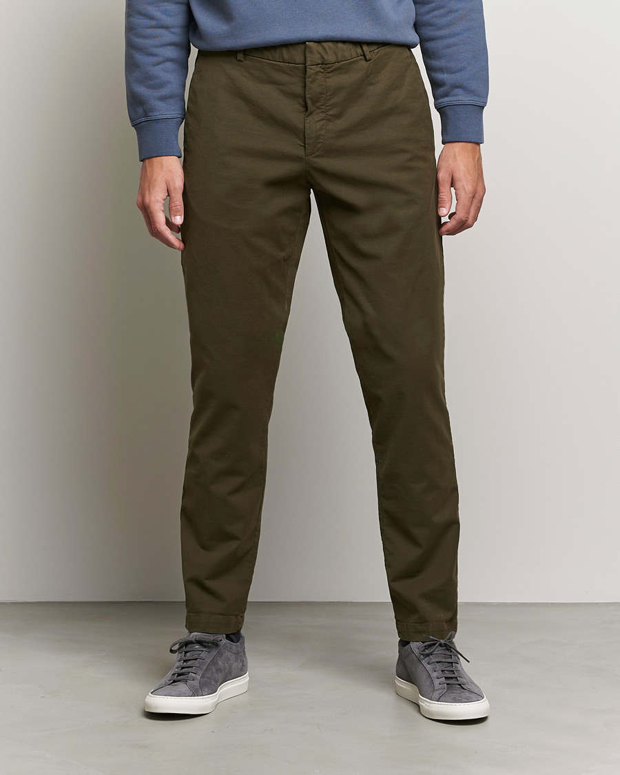 Heren | Broeken | Replay | Sartoriale Comfort Stretch Chinos Military