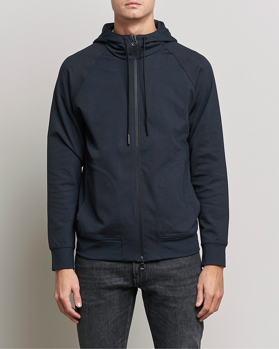 Heren | Truien | Replay | Sartoriale Shiny Full Zip Hoodie Dark Blue