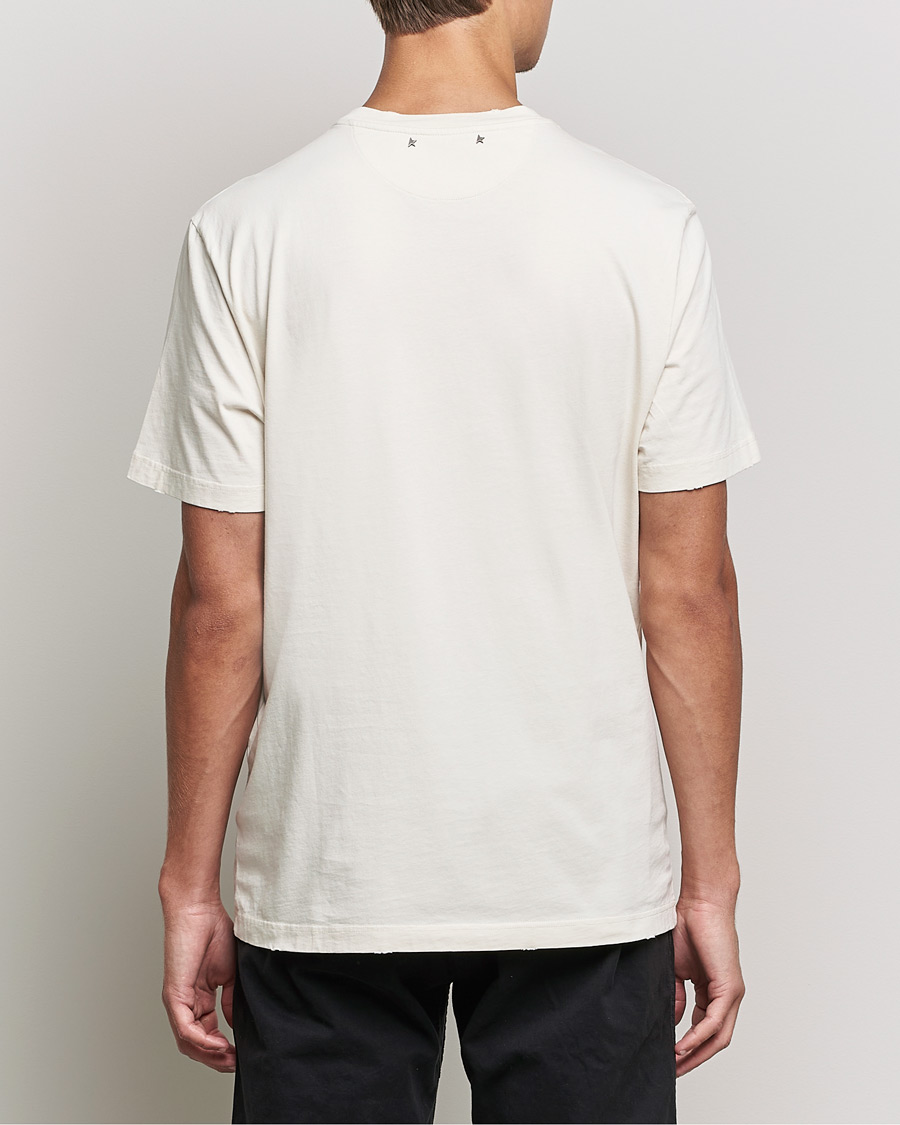 Heren | T-shirts | Golden Goose | Deluxe Brand Journey Logo T-Shirt Bone White