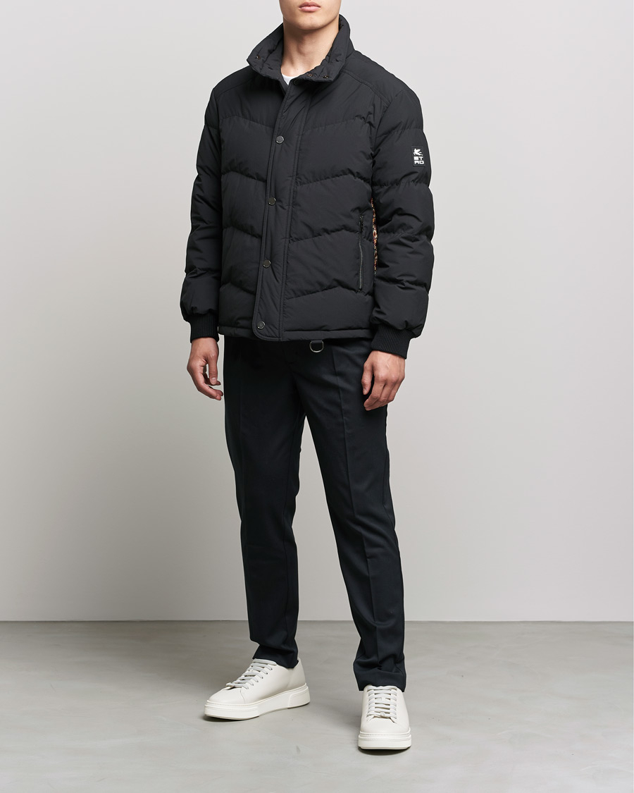 Heren | Jassen | Etro | Printed Down Jacket Black