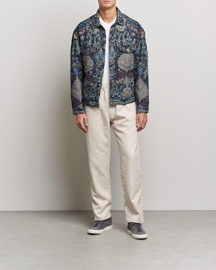 Heren | Jassen | Etro | Embroidered Denim Jacket Dark Blue