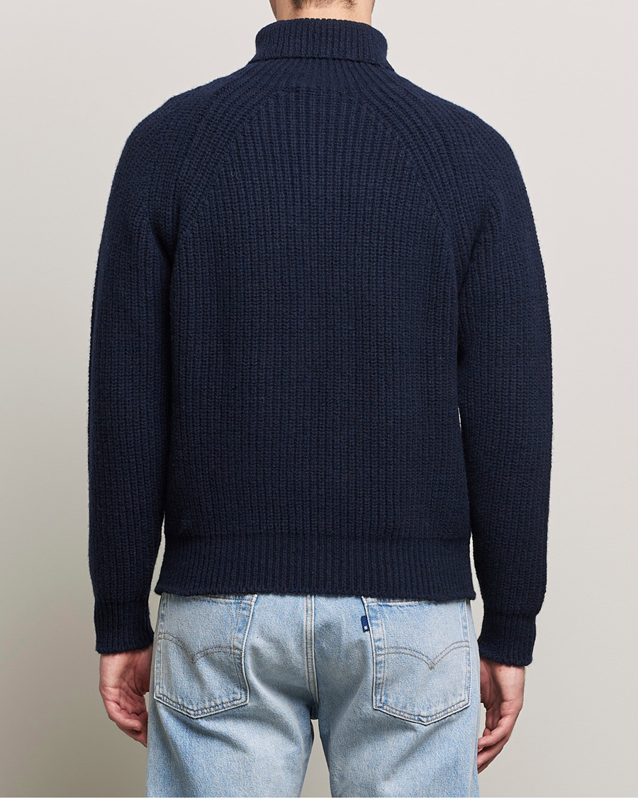 Homme | Pulls Et Tricots | Inis Meáin | Wool/Cashmere Boatbuilder Turtleneck Navy