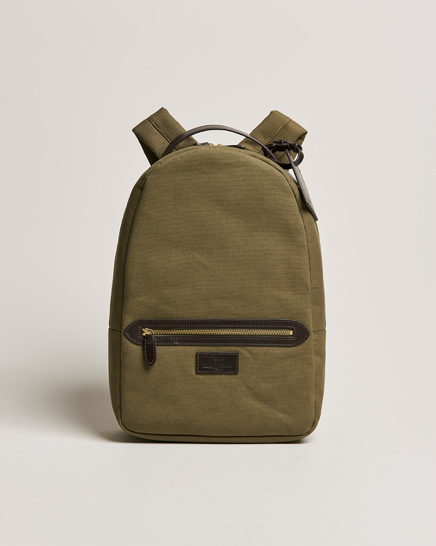 Homme | Polo Ralph Lauren Canvas Backpack Defender Green | Polo Ralph Lauren | Canvas Backpack Defender Green