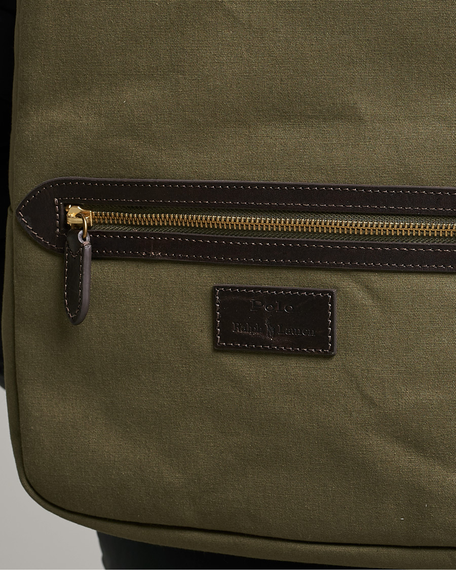 Homme | Polo Ralph Lauren Canvas Backpack Defender Green | Polo Ralph Lauren | Canvas Backpack Defender Green