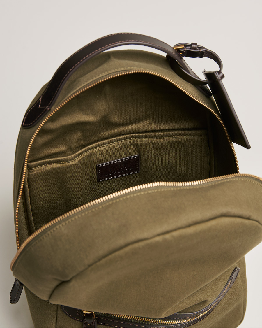 Homme | Polo Ralph Lauren Canvas Backpack Defender Green | Polo Ralph Lauren | Canvas Backpack Defender Green