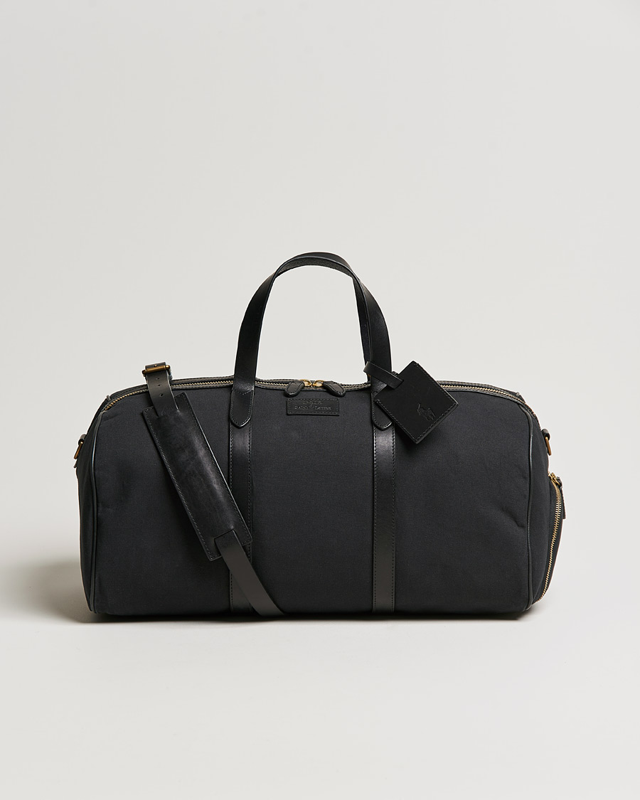 Homme | Polo Ralph Lauren Canvas/Leather Dufflebag Black | Polo Ralph Lauren | Canvas/Leather Dufflebag Black