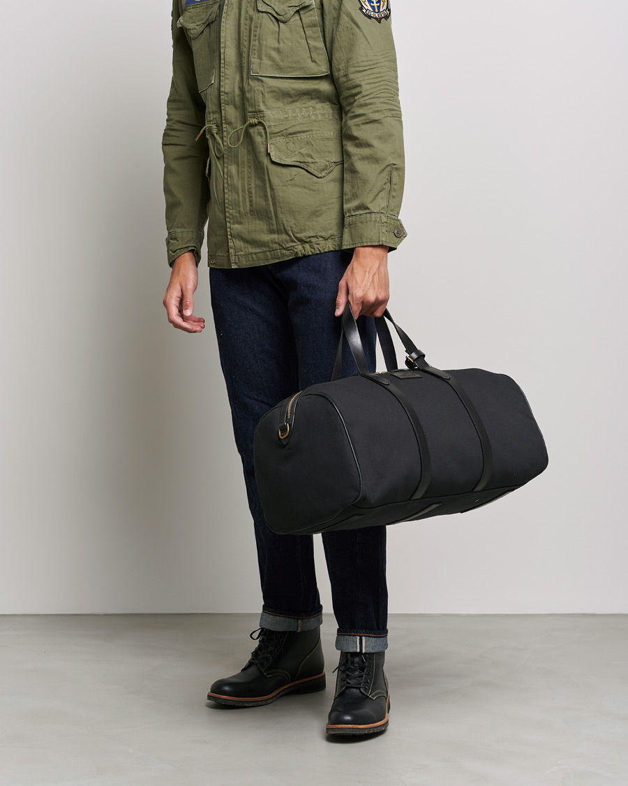 Homme | Polo Ralph Lauren Canvas/Leather Dufflebag Black | Polo Ralph Lauren | Canvas/Leather Dufflebag Black