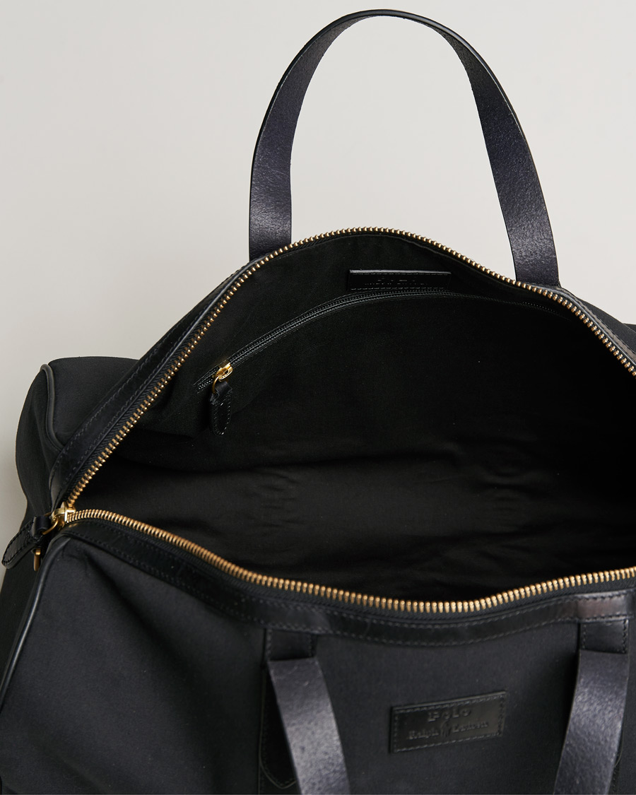 Homme | Polo Ralph Lauren Canvas/Leather Dufflebag Black | Polo Ralph Lauren | Canvas/Leather Dufflebag Black