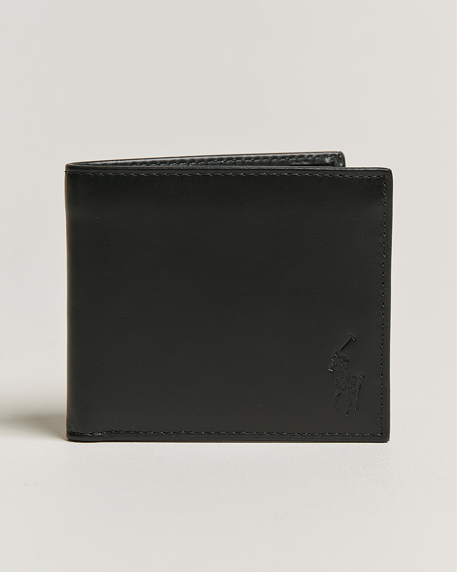 Heren | Polo Ralph Lauren Logo Leather Billfold Wallet Black | Polo Ralph Lauren | Logo Leather Billfold Wallet Black