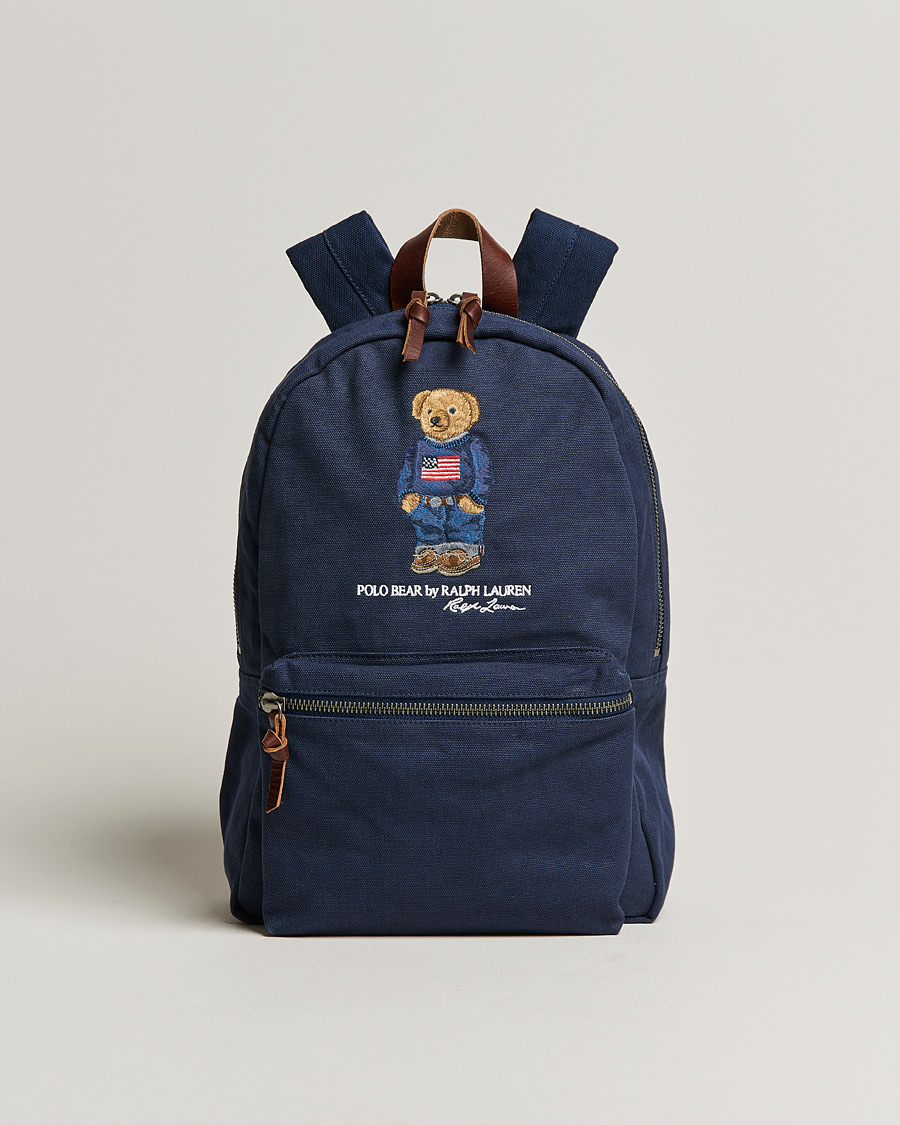 Homme | Polo Ralph Lauren Bear Canvas Backpack Navy | Polo Ralph Lauren | Bear Canvas Backpack Navy
