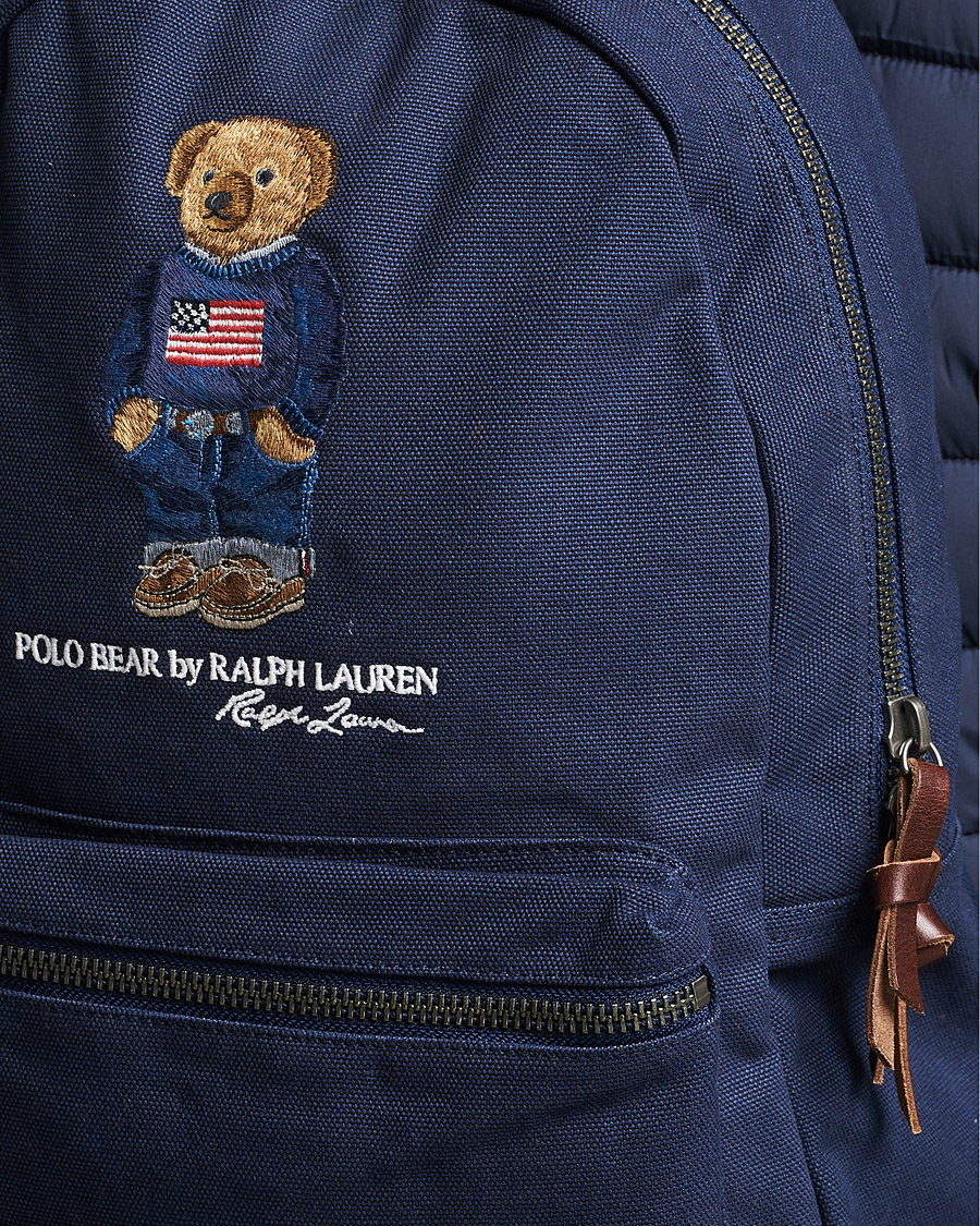 Homme | Polo Ralph Lauren Bear Canvas Backpack Navy | Polo Ralph Lauren | Bear Canvas Backpack Navy