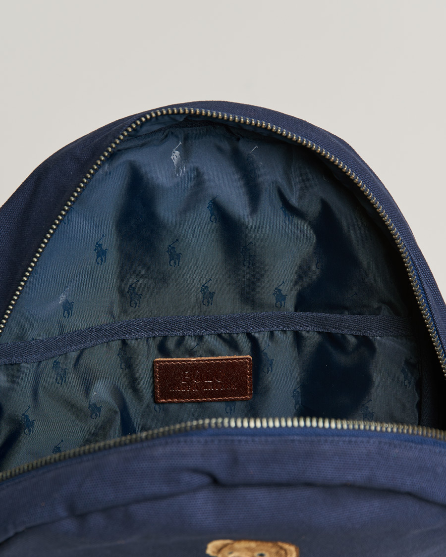 Homme | Polo Ralph Lauren Bear Canvas Backpack Navy | Polo Ralph Lauren | Bear Canvas Backpack Navy