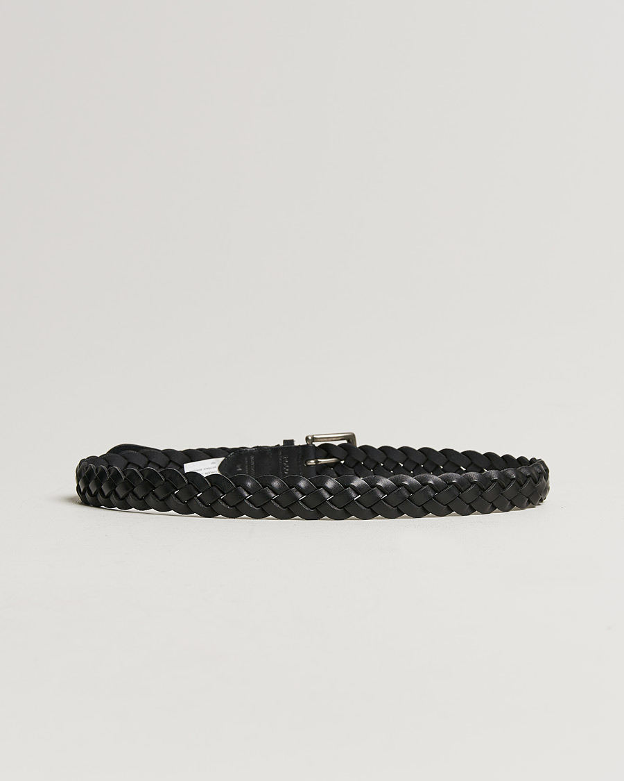 Heren | Polo Ralph Lauren Wide Braided Belt Black | Polo Ralph Lauren | Wide Braided Belt Black
