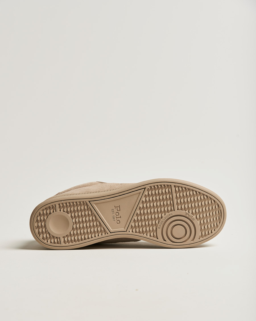 Homme | Polo Ralph Lauren Heritage Court Suede Sneaker Milkshake | Polo Ralph Lauren | Heritage Court Suede Sneaker Milkshake