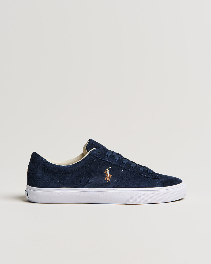 Heren | Polo Ralph Lauren Sayer Suede Sneaker Hunter Navy | Polo Ralph Lauren | Sayer Suede Sneaker Hunter Navy