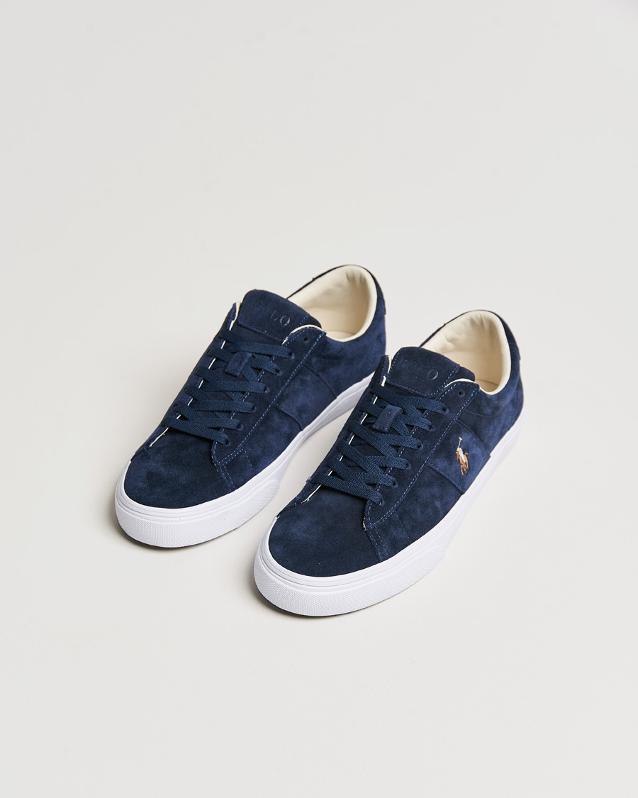 Heren | Polo Ralph Lauren Sayer Suede Sneaker Hunter Navy | Polo Ralph Lauren | Sayer Suede Sneaker Hunter Navy