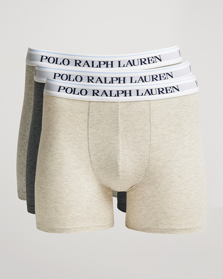 Heren | Ondergoed | Polo Ralph Lauren | 3-Pack Boxer Brief Heather/Grey/Charcoal