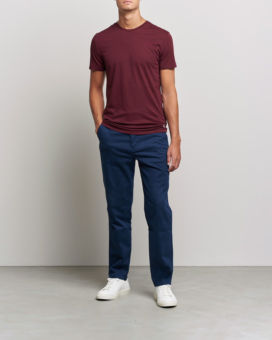 Homme | T-shirts | Polo Ralph Lauren | 3-Pack Crew Neck Tee Navy/College Green/Red