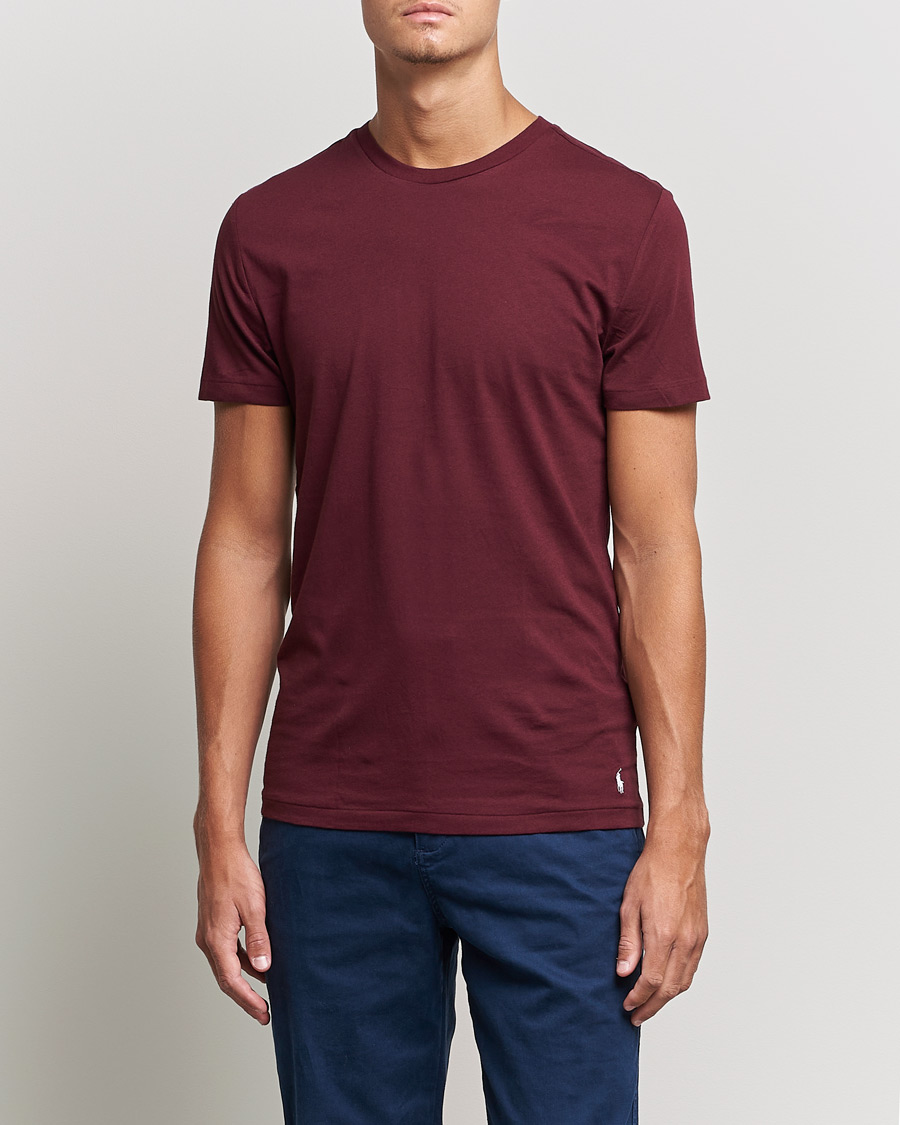 Homme | T-shirts | Polo Ralph Lauren | 3-Pack Crew Neck Tee Navy/College Green/Red