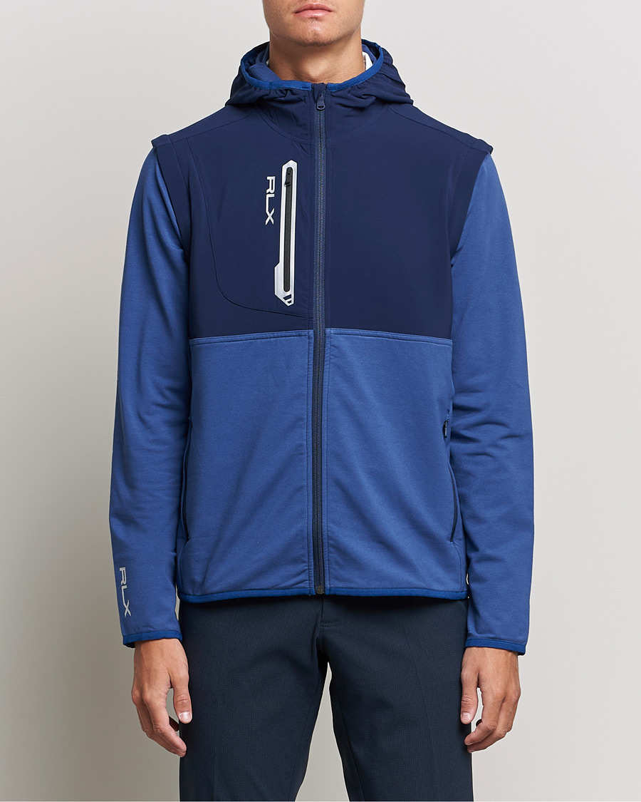 Homme | Pulls Et Tricots | RLX Ralph Lauren | Techy Terry Full-Zip Hoodie Light Navy/French Navy