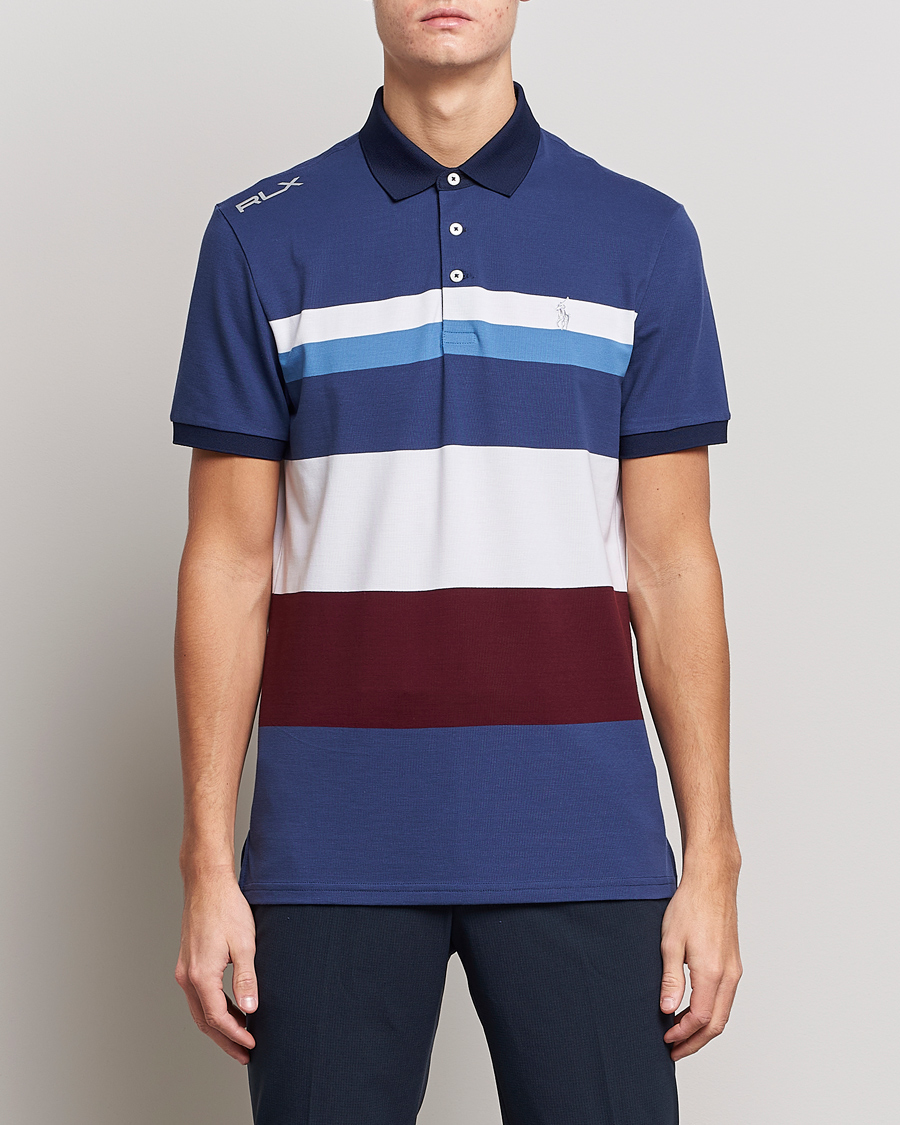 Homme | Polos | RLX Ralph Lauren | Performance Striped Polo Rich Rubu Multi