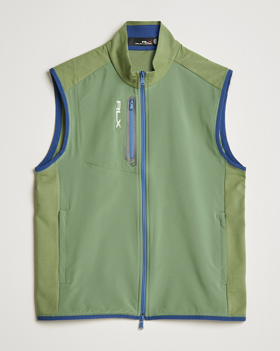 Homme | Manteaux Et Vestes | RLX Ralph Lauren | Techy Terry Vest Cargo Green/Light Navy