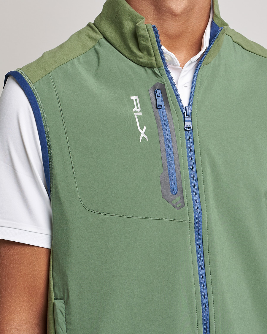 Homme | Manteaux Et Vestes | RLX Ralph Lauren | Techy Terry Vest Cargo Green/Light Navy