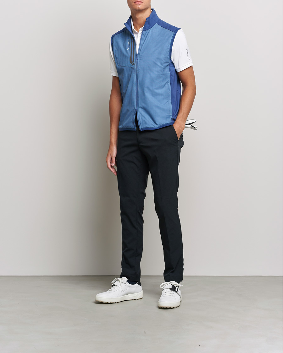 Homme | Manteaux Et Vestes | RLX Ralph Lauren | Techy Terry Vest Light Navy Houndstooth