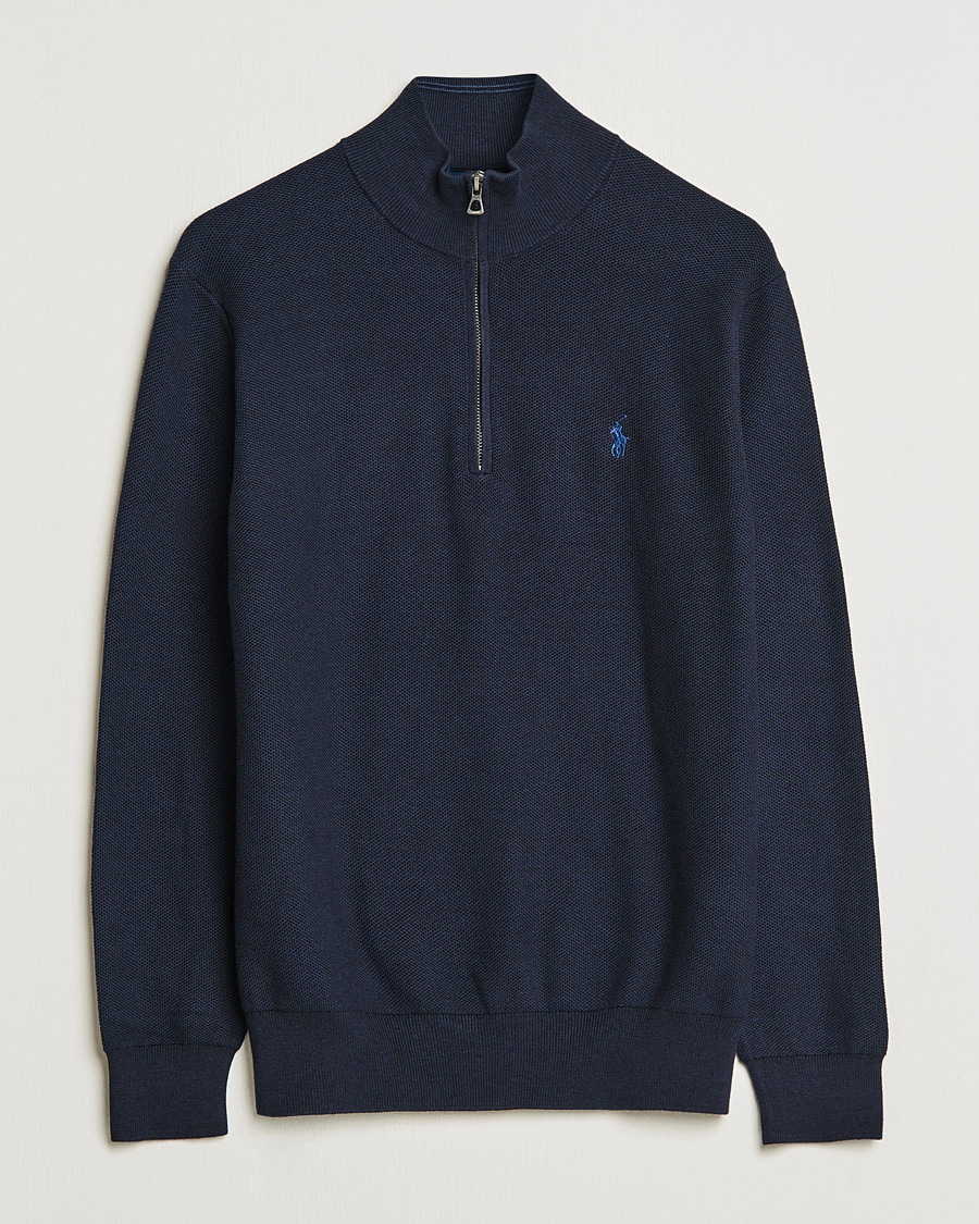 Heren | Truien | Polo Ralph Lauren | Textured Half-Zip Navy Heather