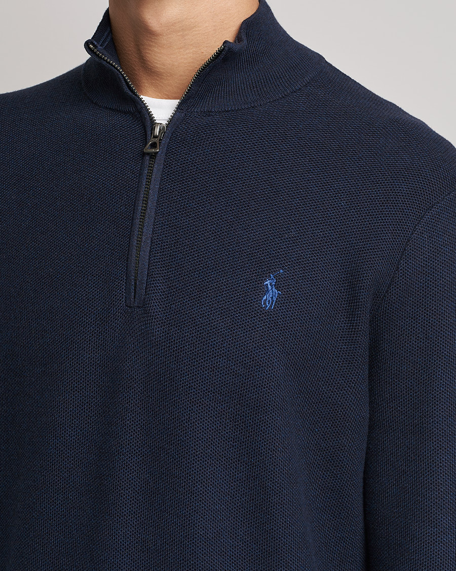 Heren | Truien | Polo Ralph Lauren | Textured Half-Zip Navy Heather
