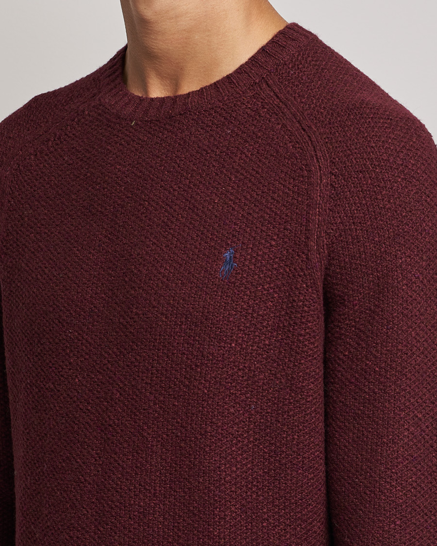 Heren | Truien | Polo Ralph Lauren | Wool Donegal Knitted Sweater Burgundy