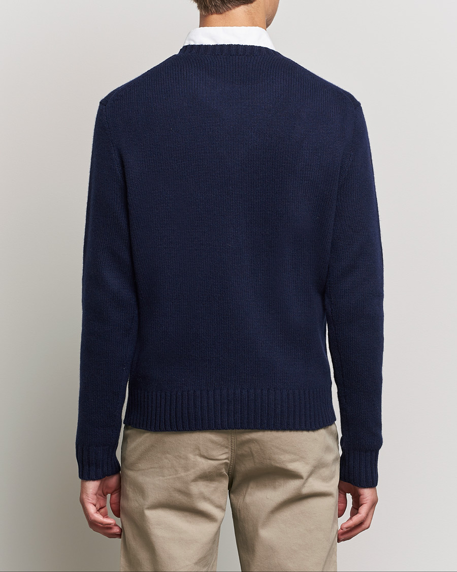 Heren | Truien | Polo Ralph Lauren | Wool Heritage Bear Knitted Sweater Navy