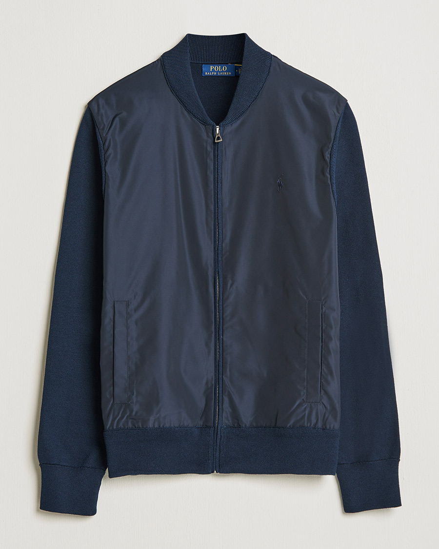 Heren | Truien | Polo Ralph Lauren | Cotton Hybrid Full-Zip Sweater Piper Navy