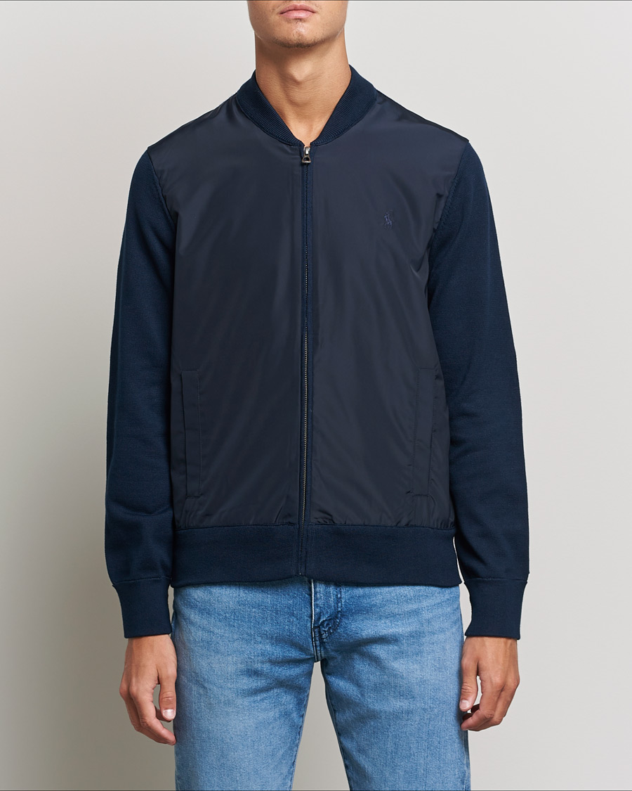 Heren | Truien | Polo Ralph Lauren | Cotton Hybrid Full-Zip Sweater Piper Navy
