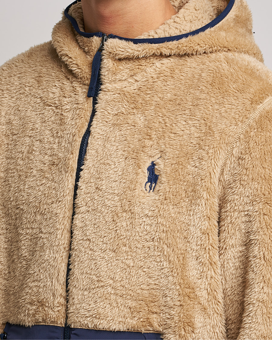 Heren | Truien | Polo Ralph Lauren | Curly Sherpa Full Zip Hoodie Vintage Khaki
