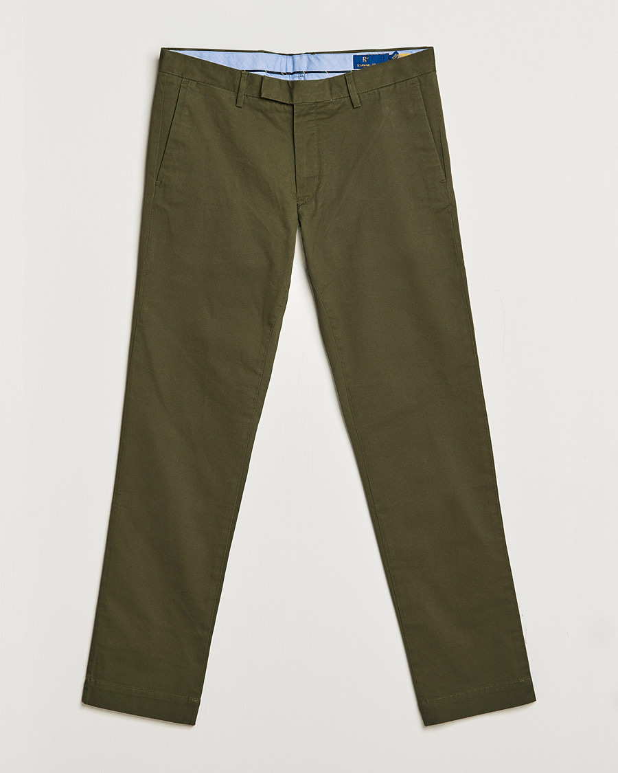 Heren | Broeken | Polo Ralph Lauren | Slim Fit Stretch Chinos Armadillo Green