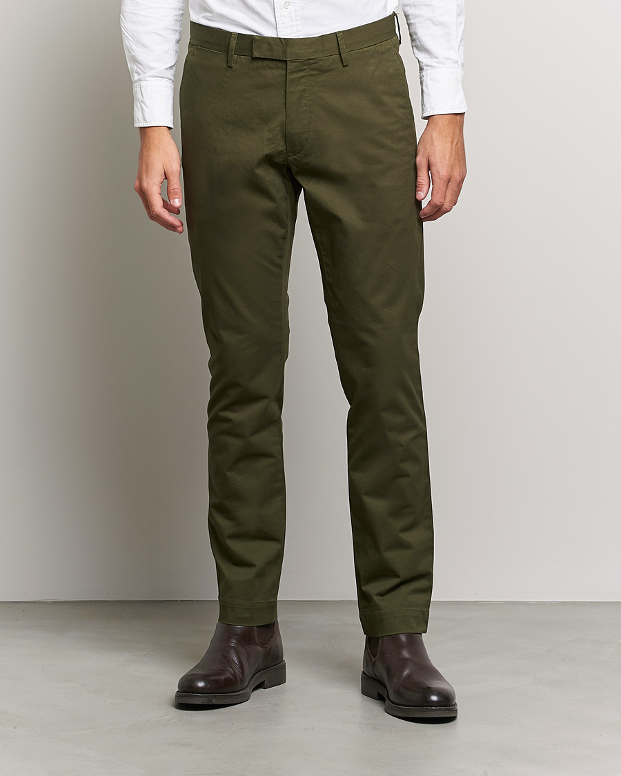 Heren | Broeken | Polo Ralph Lauren | Slim Fit Stretch Chinos Armadillo Green