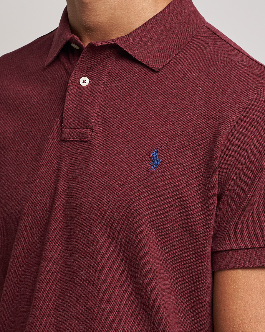 Homme | Polos | Polo Ralph Lauren | Custom Slim Fit Polo Spring Wine Heather