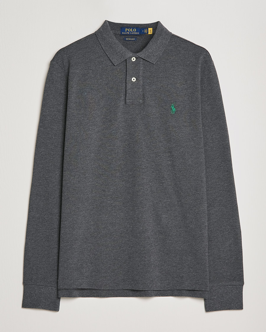 Homme | Pulls Et Tricots | Polo Ralph Lauren | Custom Slim Fit Long Sleeve Polo Barclay Heathe