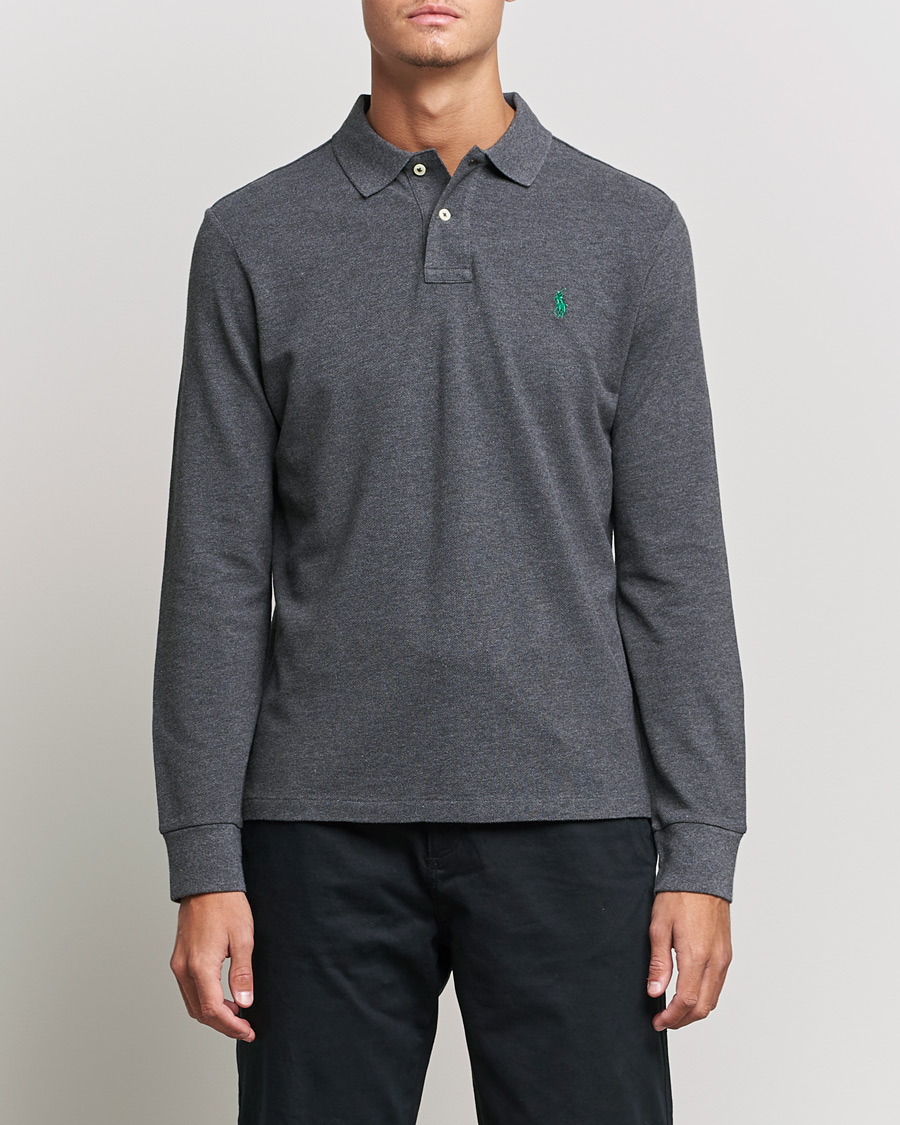 Homme | Pulls Et Tricots | Polo Ralph Lauren | Custom Slim Fit Long Sleeve Polo Barclay Heathe