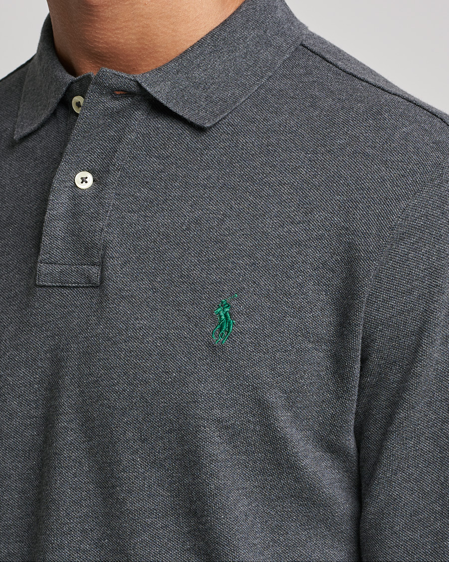 Homme | Pulls Et Tricots | Polo Ralph Lauren | Custom Slim Fit Long Sleeve Polo Barclay Heathe