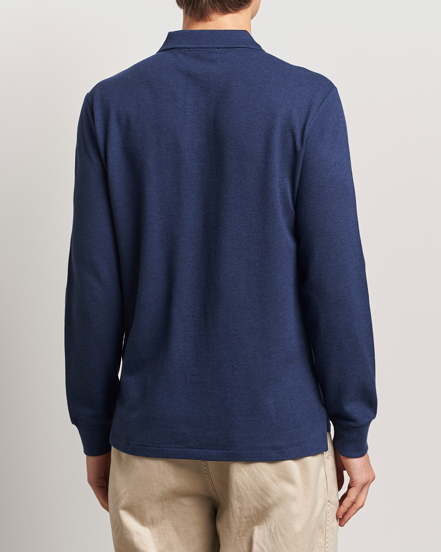 Homme | Polos | Polo Ralph Lauren | Custom Slim Fit Long Sleeve Polo Spring Navy Heather