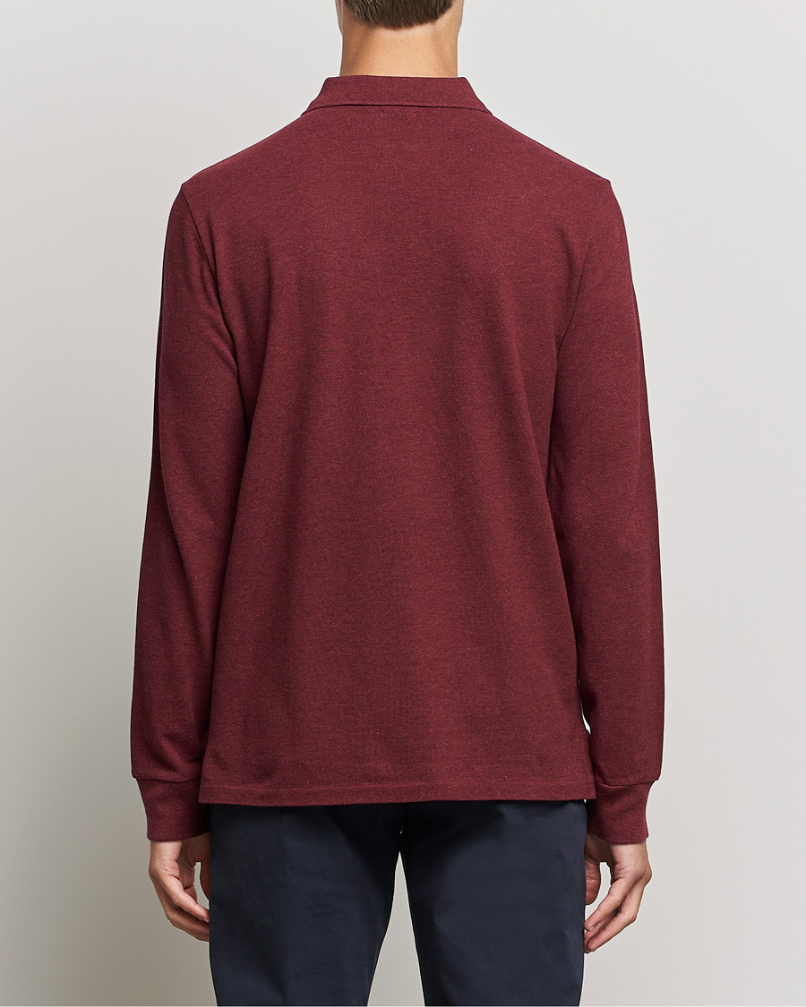 Homme | Pulls Et Tricots | Polo Ralph Lauren | Custom Slim Fit Long Sleeve Polo Wine Heather