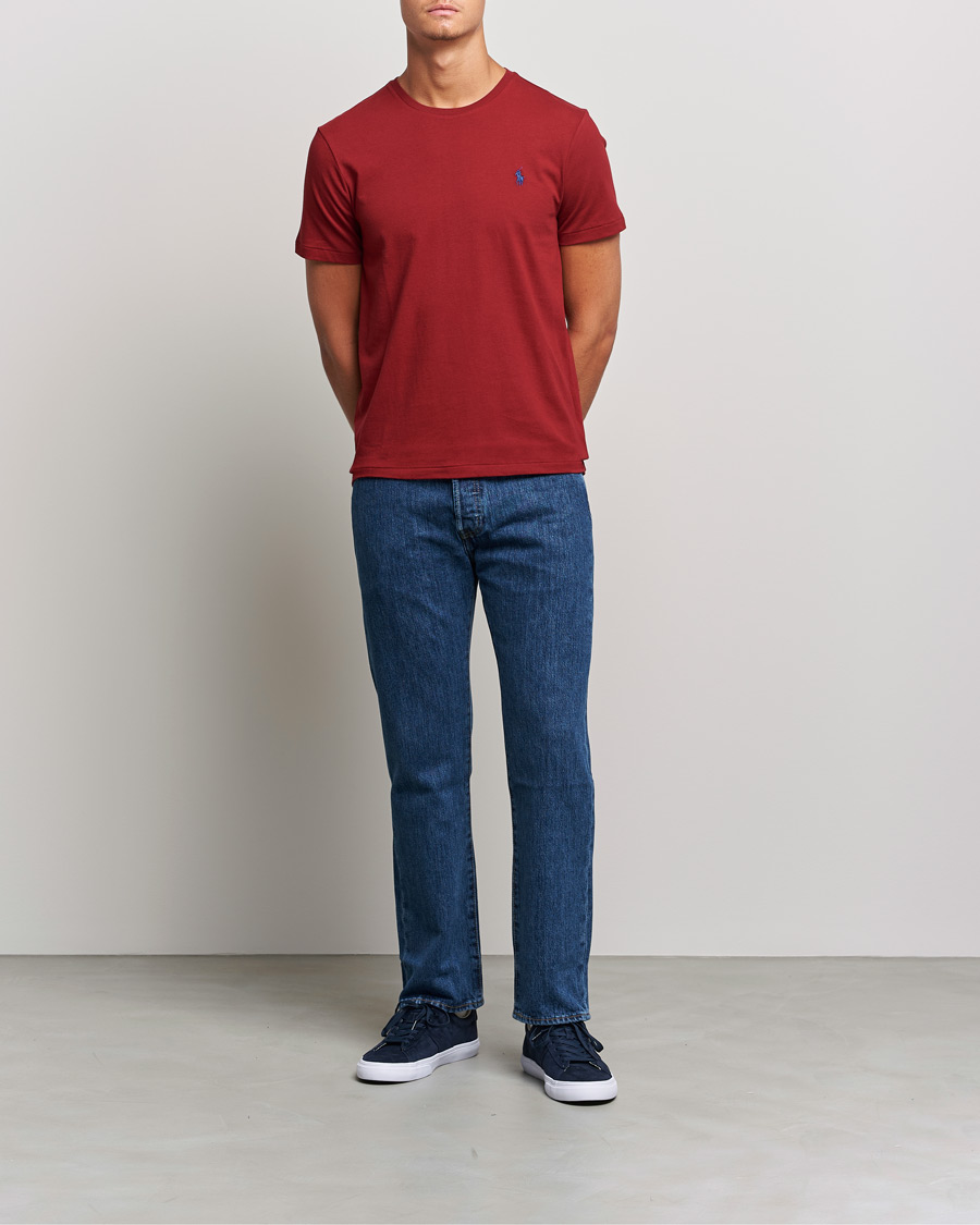 Heren | T-shirts | Polo Ralph Lauren | Crew Neck Tee Holiday Red